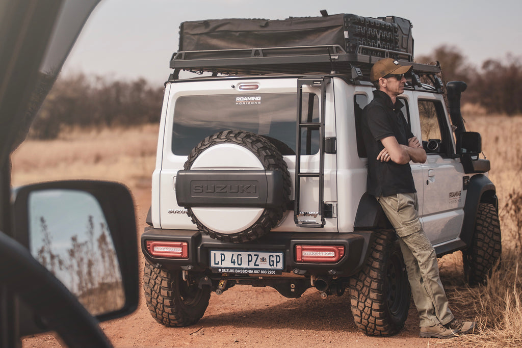 ROMING HORIZONS SPARE WHEEL COVER FOR THE SUZUKI JIMNY