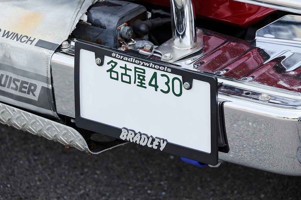 BRADLEY Wheels 3D Number Plate Frame -Silver