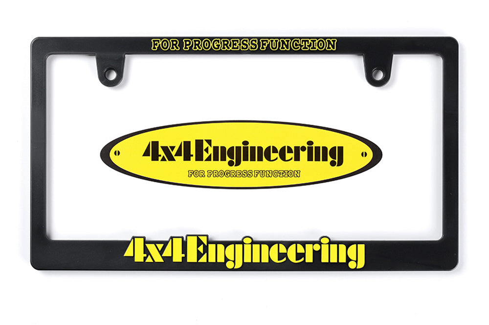 4x4 Engineering 3D Number Plate Frame - Yellow