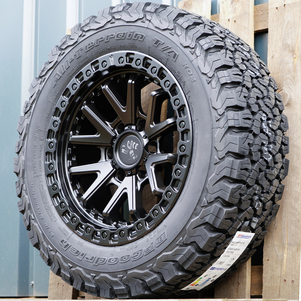 Magpie M-02 18" Wheel & Tyre Package for Toyota Hilux (2016+) With BF Goodrich KO2 All terrain Tyres