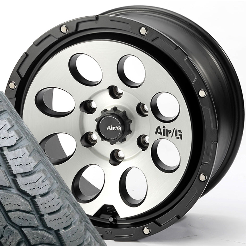 Air/G Massive 17" Wheel & Tyre Package for Toyota Land Cruiser Prado 150 (2010+)