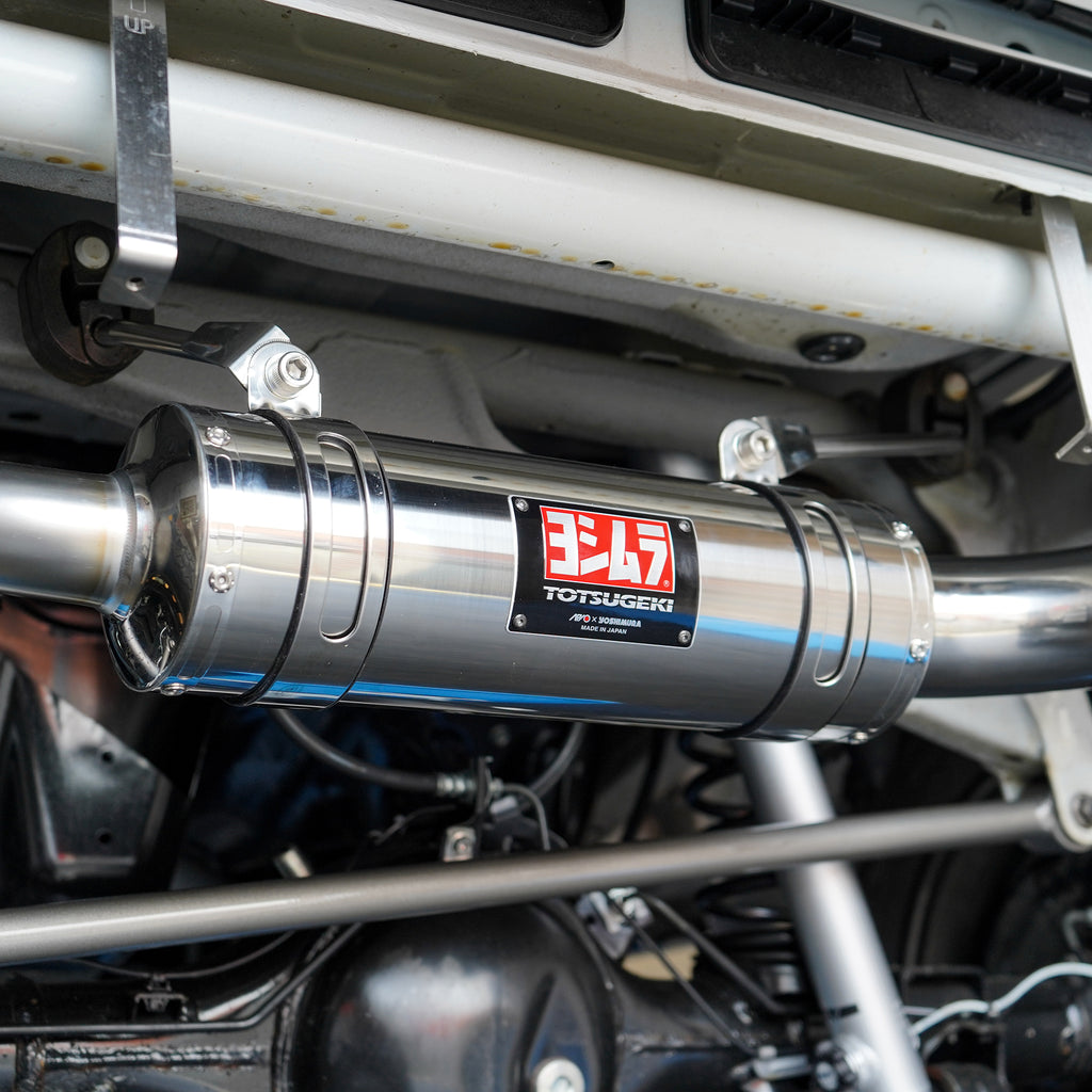 APIO x YOSHIMURA Totsugeki Stainless Steel Cyclone Exhaust System for Suzuki Jimny (2018+) Street Track Life JimnyStyle