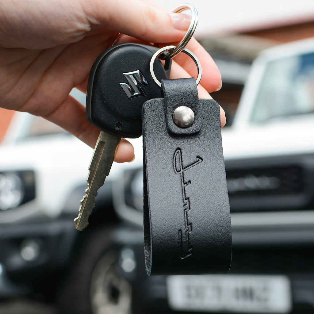 HIGH PEAK "Jimny" Leather Embossed Keyring