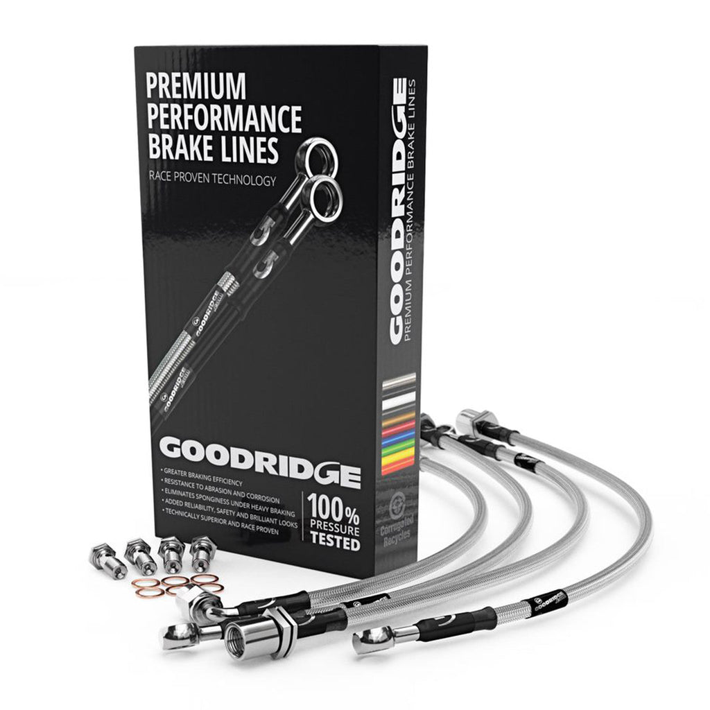 Goodridge Standard Length Braided Brake Lines for Suzuki Jimny (2018+) - 4-Piece Kit